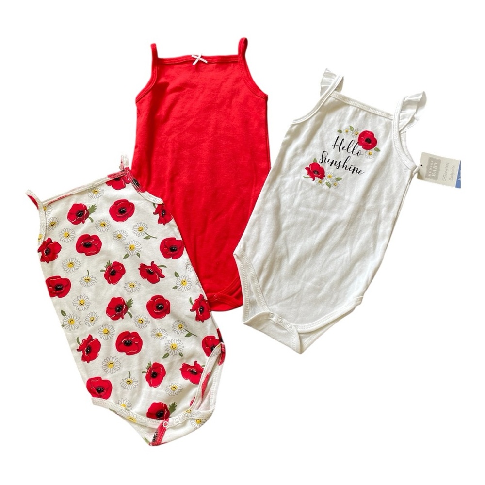 #327, Hudson Baby bundle of three tank bodysuits, NWOT, size 24 mo